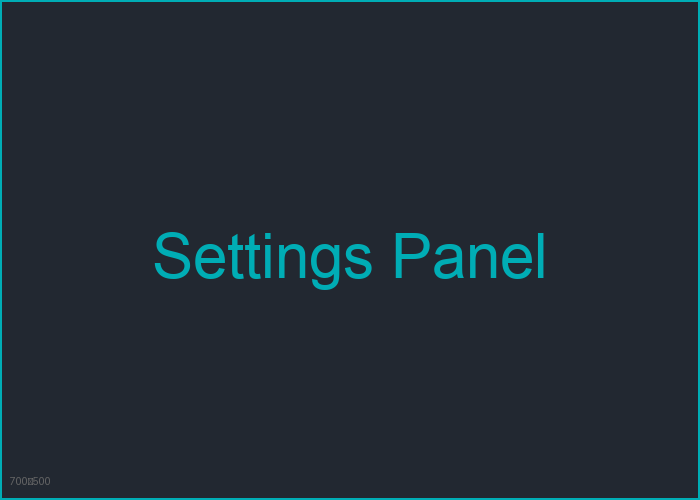 Settings Panel